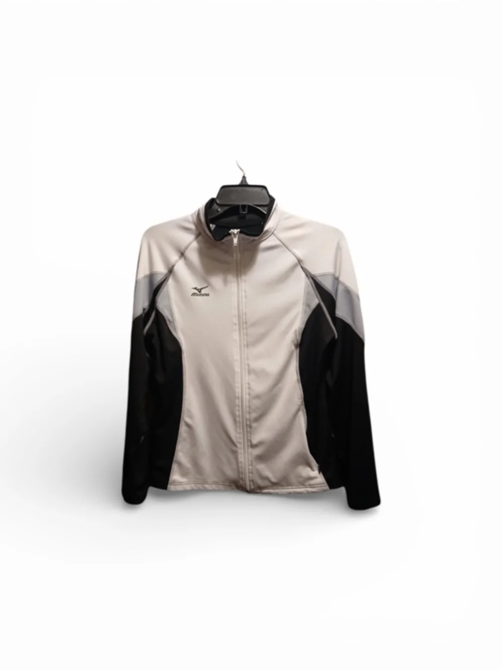 Mizuno DryLite Women's White & Black Full-Zip Performance Jacket M INV443